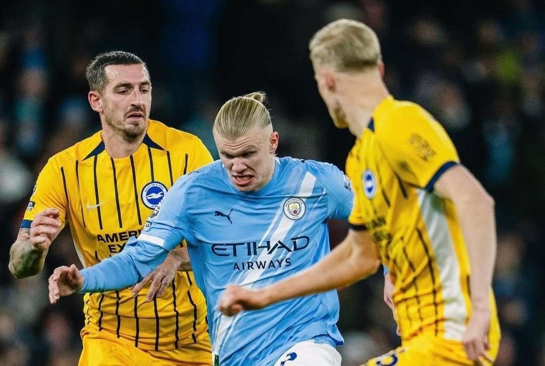 Liga Inggris: Manchester City Ditahan Brighton 1-1