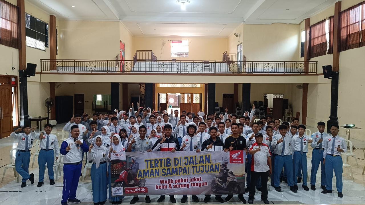 Jasa Raharja Cabang Malang Edukasi Keselamatan Lalu Lintas Lewat Safety Riding Bersama Honda